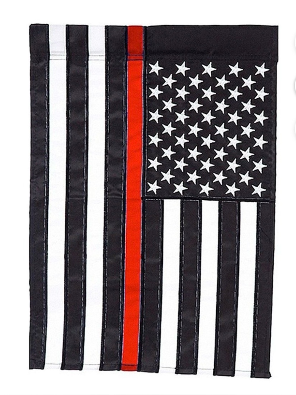 Evergreen thin red stripe garden flag 12.5x18”